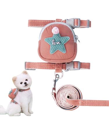 Cute Dog Saddle Bag - Detachable with Harness for Small Size Pets | Dog Apparel Pet Decoration for Daily Walking Hiking Training Hunting Outdoor Adventure R-c M