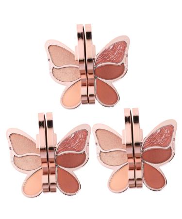 POPETPOP 3 Pcs Eyeshadow Palette Glitter Makeup Eye Beauty Makeup Accessory Makeup Supply Girl Woman Supplies 1 count (Pack of 1) As Shown 1x3pcs