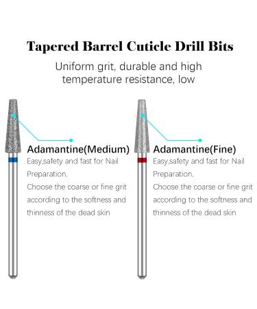 Difenni Cuticle Nail Drill Bits Set with Storage Case - Fine & Medium Grit | 3/32 Shank Efile Bits for Nail Prep and Manicure Pedicure Tools - Buy Online on GoSupps.com