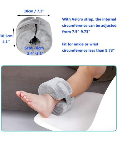 Foot Elevation Pillow - Ankle Heel Elevator Wedge for Bed Sores, Pressure Ulcers, Surgery Recovery - Small 1PCS - Buy Online on GoSupps.com