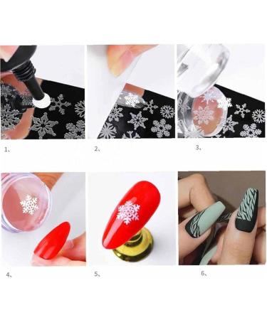 PiniceCore Clear Jelly Stamper Kit | Soft Silicone Nail Art Tools for DIY Manicure & Stamping | International Shipping Available - Buy Online on GoSupps.com