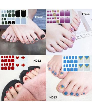 22 tips/sheet Beauty & Health Self-adhesive Nail Art Waterproof Manicure Decals Toe Nail Stickers Nail Decorations Nail Stripe(H004) - Buy Online on GoSupps.com