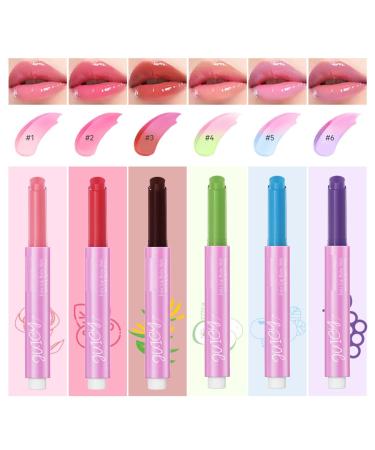 MAEPEOR Tinted Lip Balm - 6 Hydrating Colors for Dry Lips | Moisturizing Lip Care (06 Grape) - International Shipping Available - Buy Online on GoSupps.com