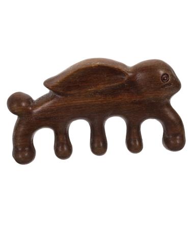 Hapinary Massagekamm made of green sandal wood massage device for the scaled scalp ridge handy head massage device multiple tools green sandalwood gift women