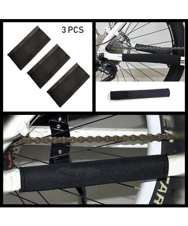 Mantain 3 Pcs Black Nylon Bike Chainstay Protector Set - 8.25 x 4 Inches - Buy Online on GoSupps.com