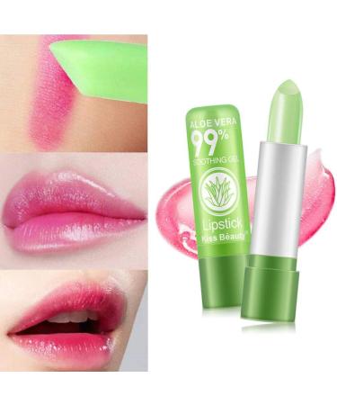 Aloe Vera Color Change Lipstick | Moisturizing & Durable Lip Balm | Calming Makeup Gloss for All Temperatures - Buy Online on GoSupps.com
