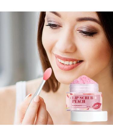 Moisturizing Lip Scrub Lip Care Scrub Peach Lip Balm Sleeping Masque | Smoothing 30ml Lip Care Product Repairs Lip Wrinkles Dry Cracked Peeling Lip - Buy Online on GoSupps.com