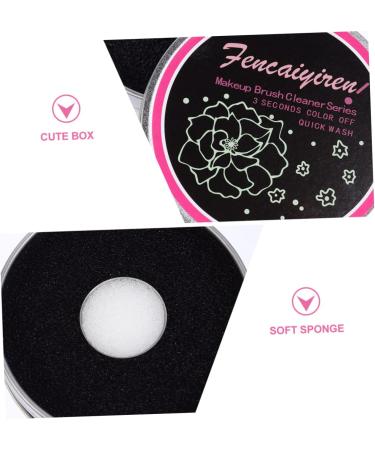 28 Pieces Cleaning Box for Makeup Makeup Accessories Cleaning Sponge for Eyeshadow Brush Brush Colour Remover Sponge Dry Sponge for Home Clean Cosmetics - Buy Online on GoSupps.com