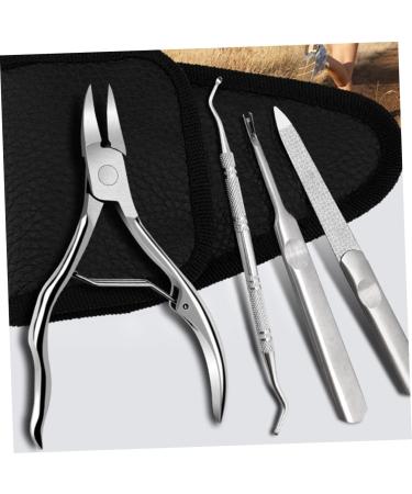FRCOLOR 1 Set Manicure 2-Piece Set manicure trimmer cuticle pusher pedicure nippers Dead Skin Scissor Toenail brush pedicure trimmer cuticle clippers Manicure tools Stainless steel - Buy Online on GoSupps.com