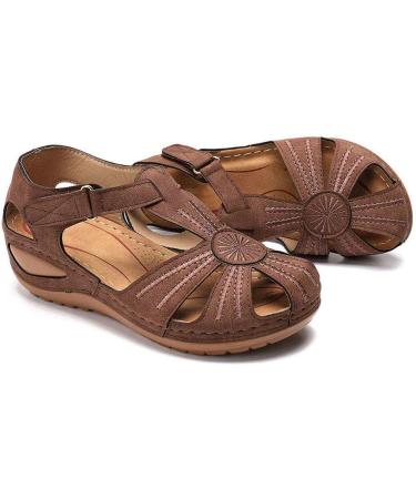 Buy Creev Ladies Wedges - Comfortable Adjustable Sandals for Women | Casual Hollow Round Toe Design | Perfect for Everyday Wear - Buy Online on GoSupps.com