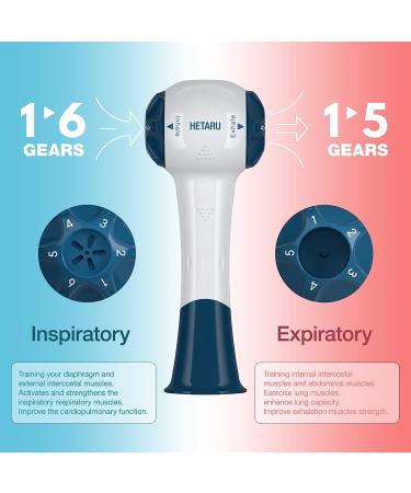 HETARU Breathing Exercise Device Breather - Improve Lung Capacity and Respiratory Health - Buy Online on GoSupps.com