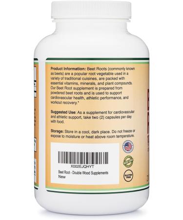 Beet Root Powder Capsules (Organic and Vegan) (210 Count 1,000mg Per Serving) - Super Food from Beets with High Nitrate for Overall Health Support by Double Wood - Buy Online on GoSupps.com