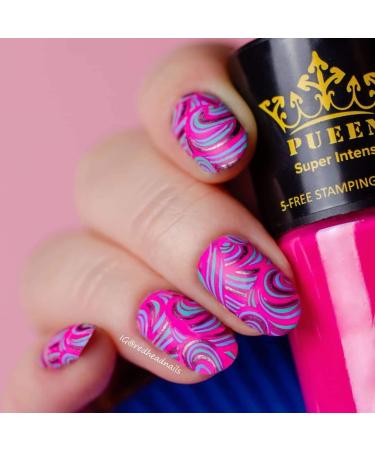 PUEEN Super Intense Nail Polish Set - 12 Colors for Nail Stamping and Lacquer | BH000934 - Buy Online on GoSupps.com