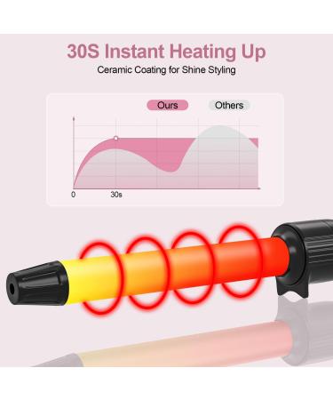4 in 1 Curling Iron Set - Interchangeable Ceramic Curling Wands & Flat Iron Hair Straightener with Comb Protective Glove & Clips | International Shipping Available - Buy Online on GoSupps.com
