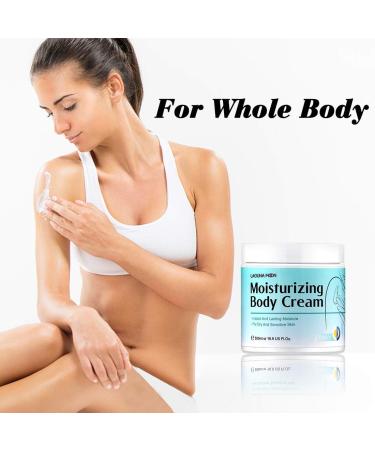 Body Cream for Skin Moisturize Anti-aging Instant Moisturize Body Butter with Hyaluronic Acid Jojoba Oil Shea Butter Lagunamoon 500ml/16.9 oz - Buy Online on GoSupps.com