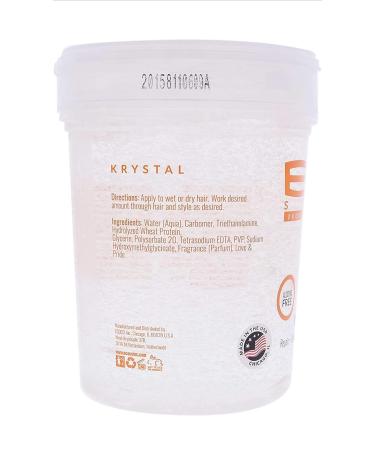 Professional Hair Styling Kit with Eco Style Krystal Shine Gel, Edge Control Brush, Rat Tail Comb Set, and Black Hair Ties - Buy Online on GoSupps.com