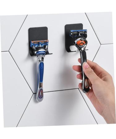 CABILOCK 16 STK Self-Adhesive Razor Hooks | Rustproof Steel Kitchen Utensil & Toothbrush Holder | Black | International Shipping - Buy Online on GoSupps.com
