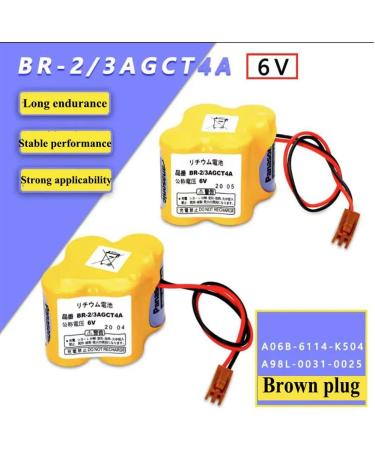 Buy 3-Pack BR-2/3AGCT4A 6V 4400mAh Replacement Battery for FANUC CNC System - Non-Rechargeable International Shipping Available - Buy Online on GoSupps.com