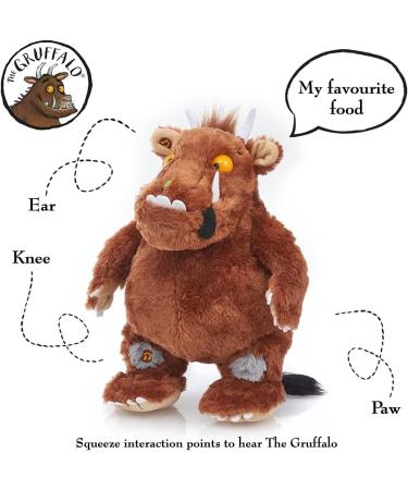 WOW! STUFF Gruffalo Interactive Soft Toy - Official 12 Inch Talking Plush Teddy from Julia Donaldson & Axel Scheffler | For Boys & Girls 3 - Buy Online on GoSupps.com