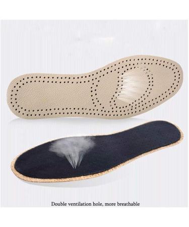 Premium Leather Insoles 2 Pairs - Comfortable Shoe Pads for Men and Women | Breathable Shock Absorber Insoles (EU 37-38) - Buy Online on GoSupps.com