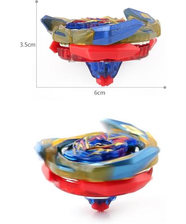Netoke Gyro Burst Kreisel Set - 4D Metal Fusion Battling B-200 Saint Launcher LR Gift Set - Model B-163 Blue - International Shipping Available - Buy Online on GoSupps.com