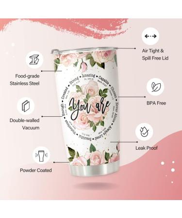 HOMISBES Christian Gifts for Women - Inspirational Religious Jesus Stainless Steel Tumbler 20oz - Buy Online on GoSupps.com