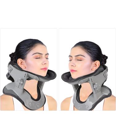 SAFWEL Neck Retractor Collar - Heated Neck Support with 3 Adjustable Temperature Levels for Neck Stretch & Relief - Buy Online on GoSupps.com