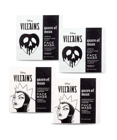 MAD BEAUTY Disney Villains Queen of Mean Headband & 4 Face Masks Set - Revitalize Skin & Tame Stray Hairs with Passionfruit & Apple Extracts - Buy Online on GoSupps.com