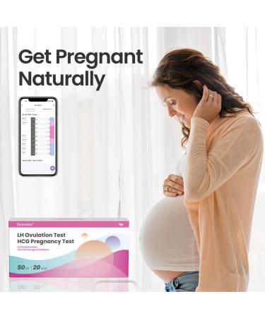 50 Ovulation Test Strips + 20 Pregnancy Test Strips | 99% Accurate & Easy to Use - Buy Online on GoSupps.com