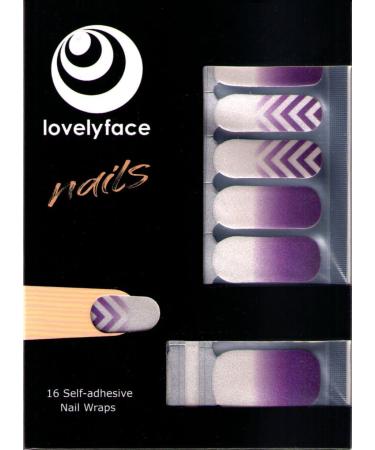 Lovelyface Nails Power Patterned Exclusive Nail Wraps - 16 Thin Self-Adhesive Long-Lasting Nail Foils - Non-Toxic Power.