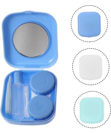 Travel Set Contact Lens Container & Organizer | Healeved Glasses Holder with Mirror | Eye Lens Care Case - Buy Online on GoSupps.com