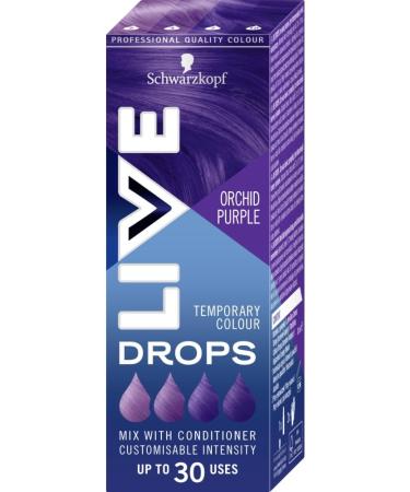 handle Schwarzkopf LIVE Drops Orchid Purple Temporary Color Pack of 1 Up to 30 uses 30 ml