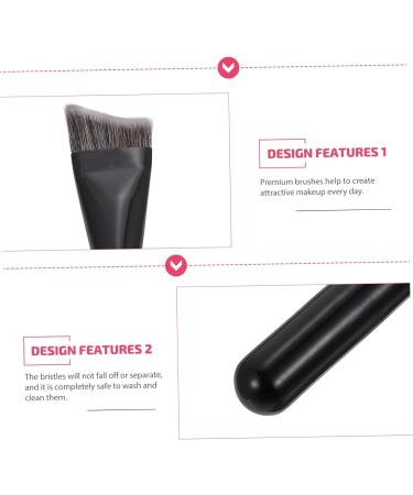 Didiseaon 1 Pc Makeup Brush Three-dimensional Contouring Bright Black Crease Brush Brochas Para Maquillaje Black Contouring Brush Smudge Brush Black Makeup The Brush Wooden Handle Fashion 16x3.5cm Black - Buy Online on GoSupps.com