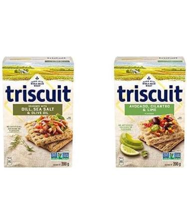 Triscuit Dill Sea Salt & Olive Oil 200g with Avocado Cilantro & Lime Crackers 200 g