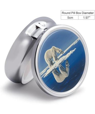 Portable 3 Compartment Pill Box - Travel Pill Organizer for Purse & Pocket | Ice Floe Design - Buy Online on GoSupps.com