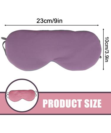 Double Sided Sleep Mask | Warm/Cool Super Soft Eye Cover | Adjustable Strap | Blackout Blindfold for Women/Men | Travel Nap | Purple/Pink - Buy Online on GoSupps.com
