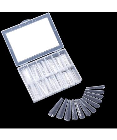 BNG Nail Shapes Set - 120 Dual Shape Tips for Professional Nail Extensions | Ballerina & Flat Square Designs for Polymer Gel Coverage - Buy Online on GoSupps.com