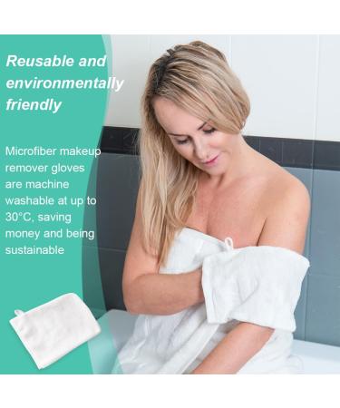 2 Pieces Reusable Microfiber Cleaning Gloves Fabric Cleaning Gloves Face Cleaning Gloves - Buy Online on GoSupps.com