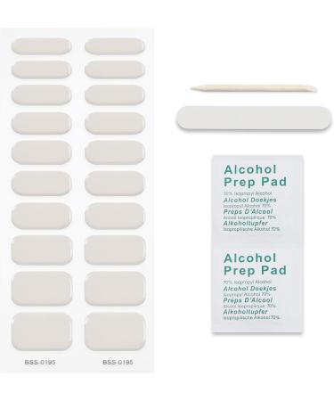 JMEOWIO Semi Cured Gel Nail Strips - Beige & White Nail Stickers for Stunning Nail Art | International Shipping Available - Buy Online on GoSupps.com