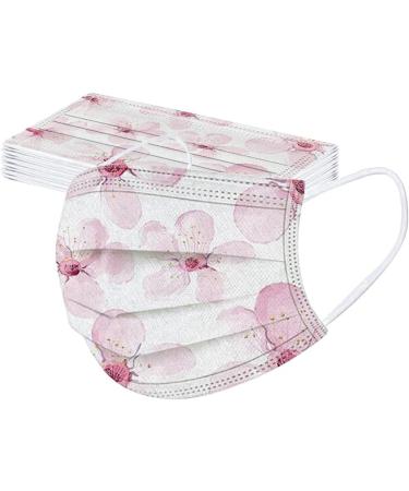 Buy Amyglin 50-Pack Disposable 3-Layer Non-Woven Face Masks - Breathable Butterfly Print Mouth-Nose Protection for Adults - Buy Online on GoSupps.com