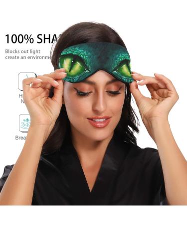 ALAZA Eye of Dinosaur Dragon Sleep Mask - Blackout Cooling Funny Eye Mask for Women Men - Buy Online on GoSupps.com