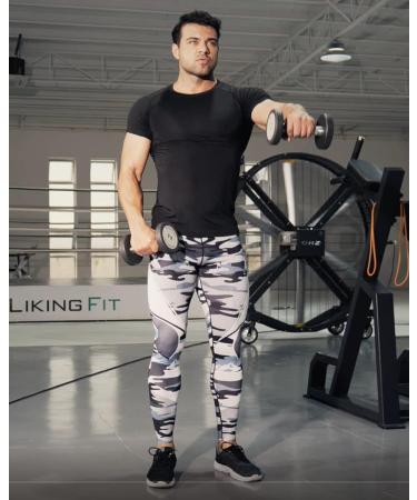 CANGHPGIN Men's Compression Pants 2 Pack - Gym Running Baselayer Athletic Leggings for Men - Medium - Buy Online on GoSupps.com