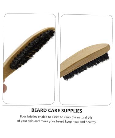 Minkissy 3-Piece Beard Brush Set for Men | Wild Boar Bristle Shave Brushes & Styling Tools | Premium Wooden Beard Combs & Razors for Grooming - Buy Online on GoSupps.com