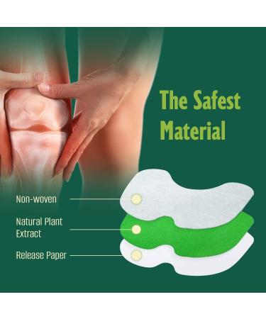 Pain Relief Patches - 24 Pcs Natural Herbal Heat Patches for Knee, Shoulder, Neck - Hot Moxibustion Wormwood Sticker for Arthritis, Muscle Soreness - Buy Online on GoSupps.com