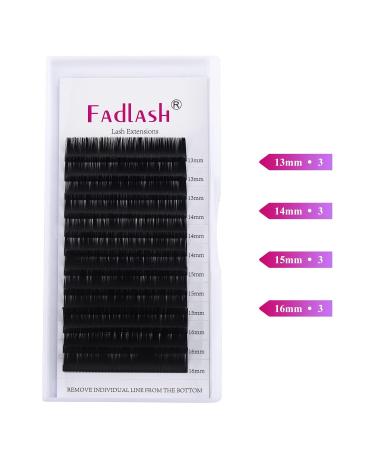 Professional Individual Classic Eyelash Extensions | 0.20mm D Curl Mix (13-16mm) | Natural Black Eyelashes for Stunning Looks - Buy Online on GoSupps.com