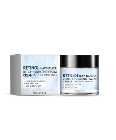 Retinol & Niacinamide Moisturizing Cream With Hyaluronic Acid & Vitamins Day & Night Use to Help Improve Skin s Look & a Plump Hydrated Feel 50g / 1.76 oz - Buy Online on GoSupps.com