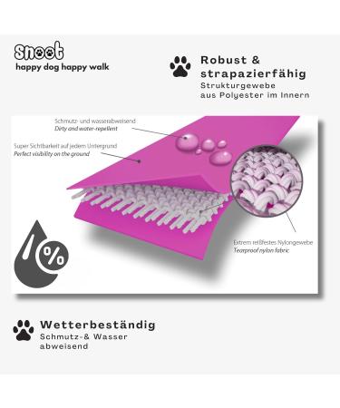 10m Magenta Dog Leash for Small Dogs | Extra Narrow Dirt & Water Repellent with Carabiner - International Shipping - Buy Online on GoSupps.com