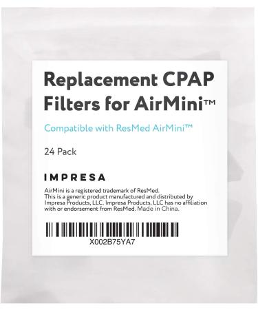 Impressa 24 Pack CPAP Filters for ResMed AirMini - Hypoallergenic, Disposable, Fine Air Filters - CPAP Replacement Supplies - Buy Online on GoSupps.com