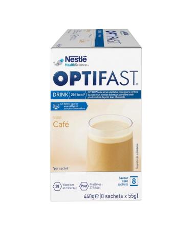 Optifast Diet Shake Coffee for Weight Loss | Protein-Rich Meal Set with Vitamins & Minerals | Quick & Delicious - 8 x 55g - Buy Online on GoSupps.com