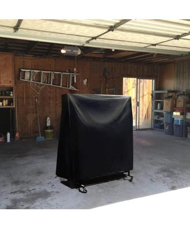 BEILLER Table Tennis Cover - Heavy Duty Waterproof Ping Pong Table Dust Cover - 65'' x 28'' x 73'' - Premium 420D Oxford Fabric - All Weather Protection - Black - Buy Online on GoSupps.com